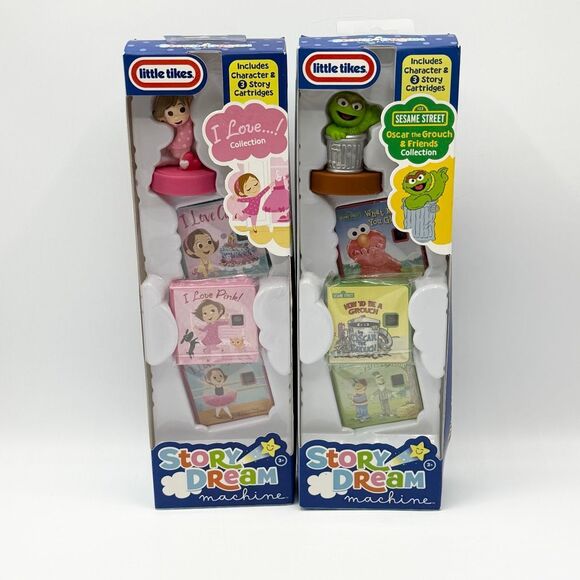 Little Tikes Story Dream Machine Oscar the Grouch I Love Pink Characters and Car - Picture 1 of 7